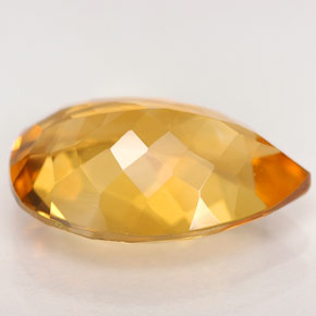 4.50克拉天然黄色黄水晶，梨形，14.3×9.9毫米，IF
