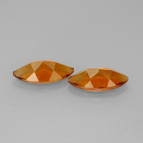 天然黄色黄水晶，马眼形，10.3×5.2毫米，VVS-VS