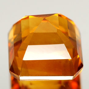 3.00克拉天然黄色黄水晶，祖母绿式切割，8.1×7.9毫米，VS