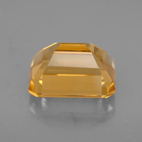 2.41克拉天然黄色黄水晶，祖母绿式切割，9×6.9毫米，VS