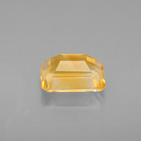 2.22克拉天然黄色黄水晶，祖母绿式切割，9×6.9毫米，VVS-VS