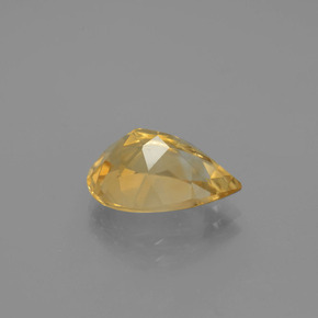 3.50克拉天然黄色黄水晶，梨形，12.9×8.9毫米，VVS