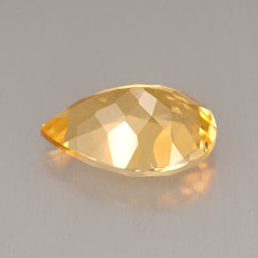 4.53克拉天然橙色黄水晶，梨形，14×10.1毫米，VVS