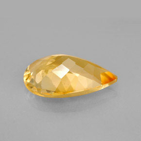 4.37克拉天然黄色黄水晶，梨形，15.1×10.1毫米，VVS