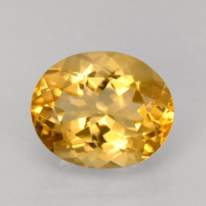 3.31克拉天然橙色黄水晶，椭圆形切割，10.9×9毫米，VVS-VS