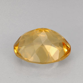 3.31克拉天然橙色黄水晶，椭圆形切割，10.9×9毫米，VVS-VS