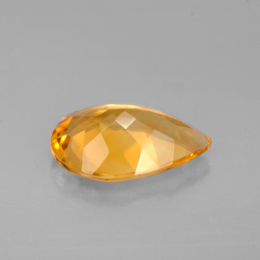 2.31克拉天然黄色黄水晶，梨形，11.9×8.1毫米，VVS