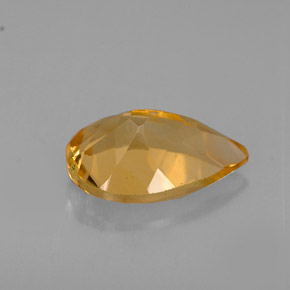 2.59克拉天然黄色黄水晶，梨形，11.9×8.1毫米，VVS-VS