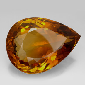 205.85克拉天然棕色黄水晶，梨形，49.1×36.4毫米，IF