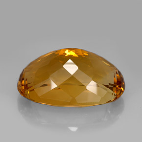 195.95克拉天然棕色黄水晶，椭圆形切割，48.7×33.2毫米，IF