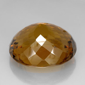 134.85克拉天然棕色黄水晶，椭圆形切割，38.7×33.6毫米，IF