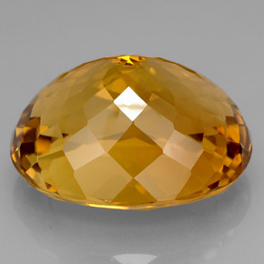 126.20克拉天然黄色黄水晶，椭圆形切割，36.1×28.9毫米，VVS