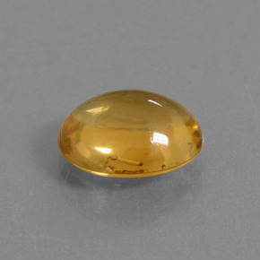2.70克拉天然黄色黄水晶，椭圆形切割，10.6×8.8毫米，透明