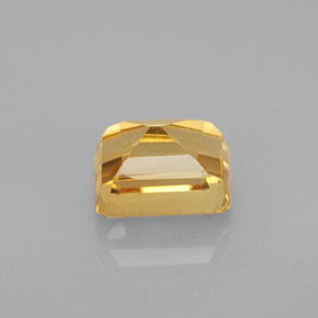 1.91克拉天然黄金色黄水晶，祖母绿式切割，7.9×6毫米，VVS-VS