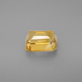 1.75克拉天然黄色黄水晶，祖母绿式切割，8×6毫米，VVS-VS