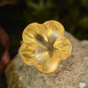 1.47克拉天然黄水晶，花形切割，透明