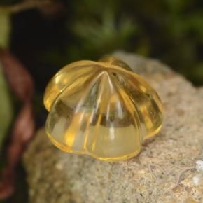 1.47克拉天然黄水晶，花形切割，透明