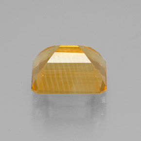 2.26克拉天然黄色黄水晶，祖母绿式切割，8.9×7.1毫米，VVS-VS