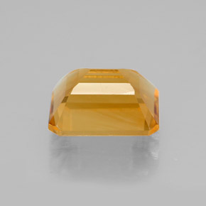 2.11克拉天然黄色黄水晶，祖母绿式切割，8.8×6.9毫米，VVS-VS