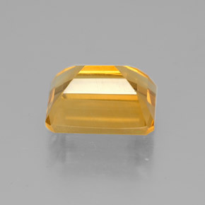 2.20克拉天然黄色黄水晶，祖母绿式切割，8.8×6.8毫米，VVS