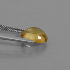 2.97克拉天然黄金色黄水晶，椭圆形切割，10.5×8.6毫米，透明