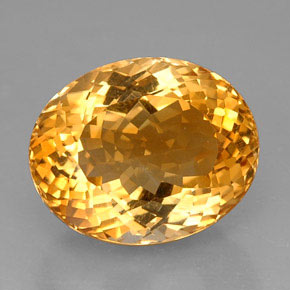 27.60克拉天然橙色黄水晶，椭圆形切割，20.7×16.7毫米，VVS