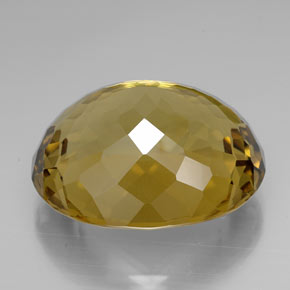 107.15克拉天然黄色黄水晶，椭圆形切割，33.9×29.2毫米，IF