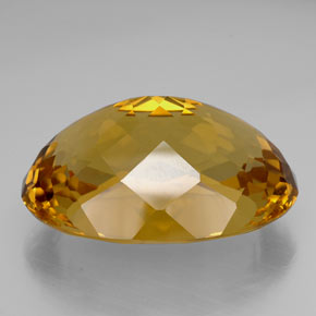 99.25克拉天然黄色黄水晶，椭圆形切割，36.5×26.3毫米，IF