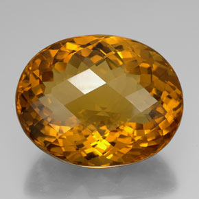 100.00克拉天然黄色黄水晶，椭圆形切割，34.2×27.3毫米，IF