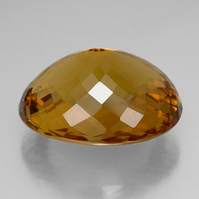 100.00克拉天然黄色黄水晶，椭圆形切割，34.2×27.3毫米，IF