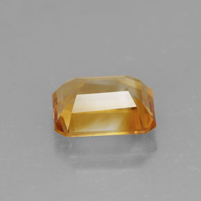 1.99克拉天然黄色黄水晶，祖母绿式切割，8.8×6.8毫米，VVS