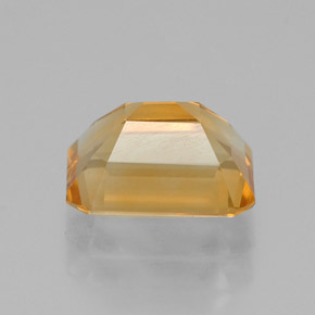 1.46克拉天然黄色黄水晶，祖母绿式切割，7.9×6毫米，VVS