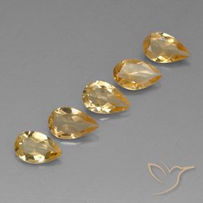3.03克拉天然黄水晶，梨形，VVS