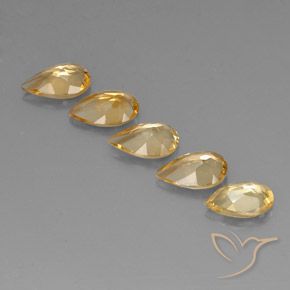 3.03克拉天然黄水晶，梨形，VVS