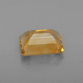 2.14克拉天然黄色黄水晶，祖母绿式切割，9.2×7.1毫米，VS