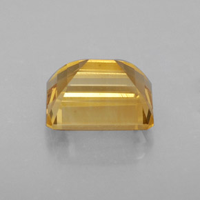 2.56克拉天然黄色黄水晶，祖母绿式切割，9×7.2毫米，VVS-VS