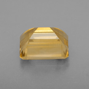 2.49克拉天然黄色黄水晶，祖母绿式切割，9×7.1毫米，VS