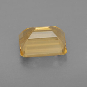 2.31克拉天然黄色黄水晶，祖母绿式切割，9×7毫米，VVS