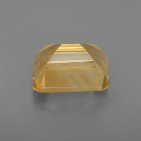 2.42克拉天然黄色黄水晶，祖母绿式切割，9×7.1毫米，VVS-VS