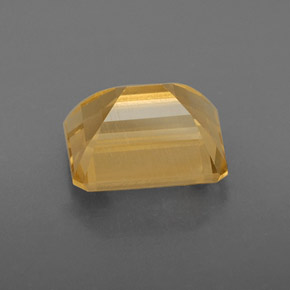 2.46克拉天然黄色黄水晶，祖母绿式切割，8.9×7.1毫米，VVS