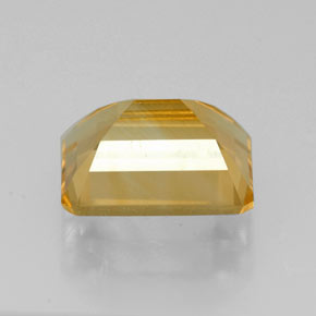 2.18克拉天然黄色黄水晶，祖母绿式切割，8.9×7毫米，VVS