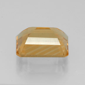 2.18克拉天然黄色黄水晶，祖母绿式切割，8.9×7.1毫米，VVS