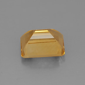 2.37克拉天然黄色黄水晶，祖母绿式切割，9.1×7.1毫米，VVS