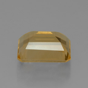 2.10克拉天然黄色黄水晶，祖母绿式切割，8.9×7.1毫米，VVS