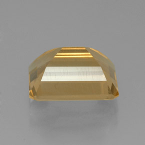 2.19克拉天然黄色黄水晶，祖母绿式切割，9×7毫米，VVS