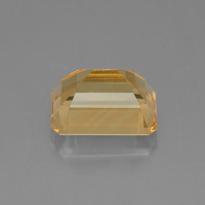 2.35克拉天然黄色黄水晶，祖母绿式切割，9×7毫米，VVS-VS