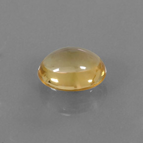 2.62克拉天然黄色黄水晶，椭圆形切割，10.7×8.8毫米，透明