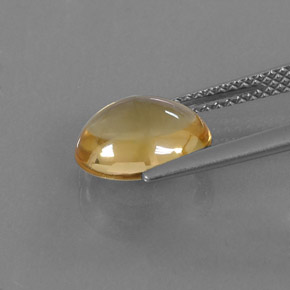 2.62克拉天然黄色黄水晶，椭圆形切割，10.7×8.8毫米，透明