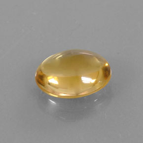 2.77克拉天然黄色黄水晶，椭圆形切割，10.9×9.1毫米，透明