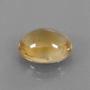 3.28克拉天然黄色黄水晶，椭圆形切割，11×9毫米，透明